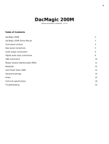 Cambridge Audio DacMagic 200M User manual