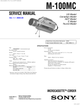 Sony M-100MC User manual