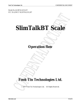 Cardinal Scale SLIMTALKXLBT SlimTalkBT Scale User manual