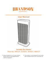 Brandson 303124 Ceramic Fan Heater User manual