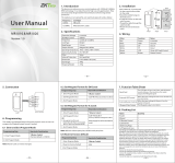 ZKTeco MR1010 Advances Access Control Readers User manual