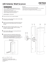 kuzcolighting EW7024 LED Exterior Wall Sconce User manual