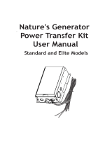 NATURE S GENERATOR HKNGPTK User manual