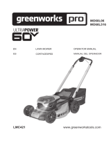 Greenworks Pro MO60L06 User manual