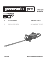 Greenworks Pro HT60L211 User manual