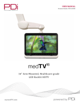 PDi P16TV-GA-C MedTV16 16-Inch Arm-Mounted Healthcare-Grade LED Backlit HDTV User manual