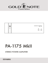Gold Note PA-1175 MKII User manual