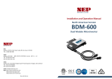 NEP BDM-600 User manual