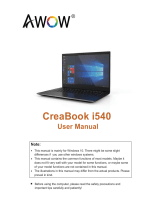 AWOW CreaBook i540 User manual