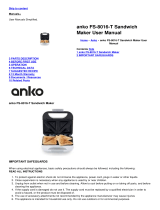ANKOFS-8016-T Sandwich Maker