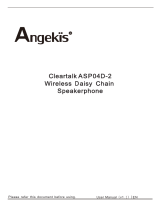 Angekis ASP04D-2 Cleartalk Wireless Daisy Chain Speakerphone User manual