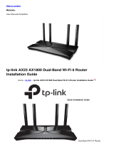 TP-LINK tp-link AX23 AX1800 Dual Band WiFi 6 Router User manual