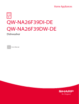 Sharp QW-NA26F39DI-DE Dishwasher User manual