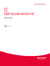 Sharp QW-NS24F44DW-FR Dishwasher User manual