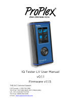 ProPlex IQ Tester LV Firmware User manual