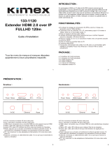 Kimex 133-1120 User manual
