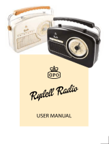 GPO Rydell Four Band Radio Player Cream User manual