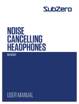 Sub-Zero SUB-ZERO NH300BT Noise Cancelling Headphones User manual