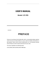 Baofeng UV-5G User manual