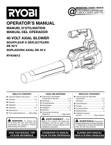 Ryobi RY404012BTL User manual