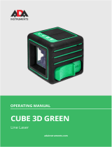 ADA INSTRUMENTS А00545 Cube 3D Green Line Laser User manual