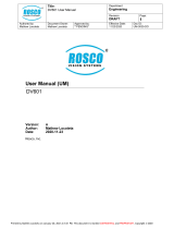 Rosco DV601 User manual