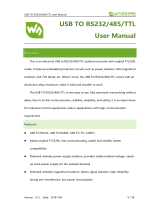 Waveshare USB TORS232-485-TTL Industrial Isolated Converter User manual