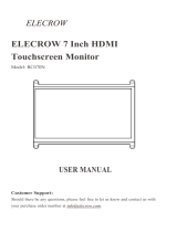 Elecrow RC070N 7Inch HDMI Touchscreen Monitor User manual