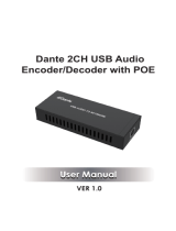 Dante HDP-AUD2USB User manual