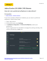 Jabra Evolve 20 User manual