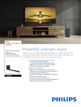 Philips TAB8805/10 Soundbar 3.1 User manual