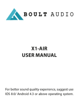 BOULT AUDIO X1-AIR User manual