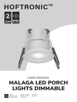 HOFTRONIC 1M3W-6TMD Malaga LED Porch Lights Dimmable User manual