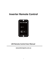ELECTRO PARTS Power Inverter LED Remote User manual