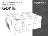 YOWHICK GDP01 LCD Video Projector User manual