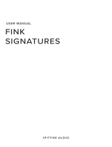 SPITFIRE AUDIO Fink Signatures User manual