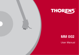 Thorens MM 002 User manual