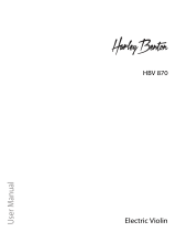 Harley Benton HBV870 Electric Violin User manual