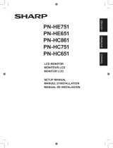 Sharp PN-HE751 User manual