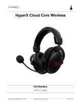 HyperX HHSC1C-CG-BK/G Cloud Core Wireless User manual