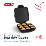 Dash Family Size Egg Bite Maker User manual