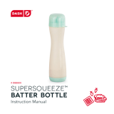 Dash SuperSqueeze Batter Bottle User manual