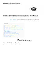 Colston B424684 Ceramic Pizza Maker User manual