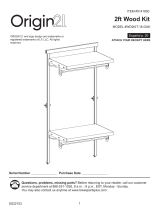 Origin 21 2KIT-16-OAK 2ft Wood Kit User manual