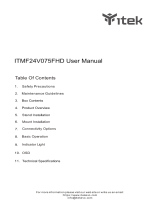 Itek ITMF24V075FHD User manual