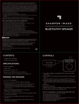Sharper Image 1014046 Bluetooth Speaker User manual