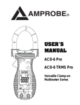Amprobe ACD-6-PRO & ACD-6-TRMS-PRO Clamp-On Multimeters User manual