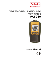 V A INSTRUMENT VA8010 User manual