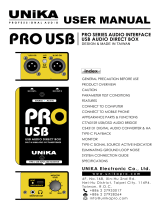 Unika PRO-USB User manual