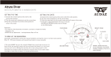 AUDAZ 1000m ABYSS DIVER Professional Diver Watch User manual
